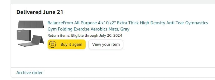 BalanceFrom 10x4 Feet 4-Panel Folding Gymnastics Mat - 2-Inch Thick Pad with Vinyl Surface and Carrying Handles for Tumbling, Yoga, Pilates, Home Workouts, and Martial Arts customer photo 2