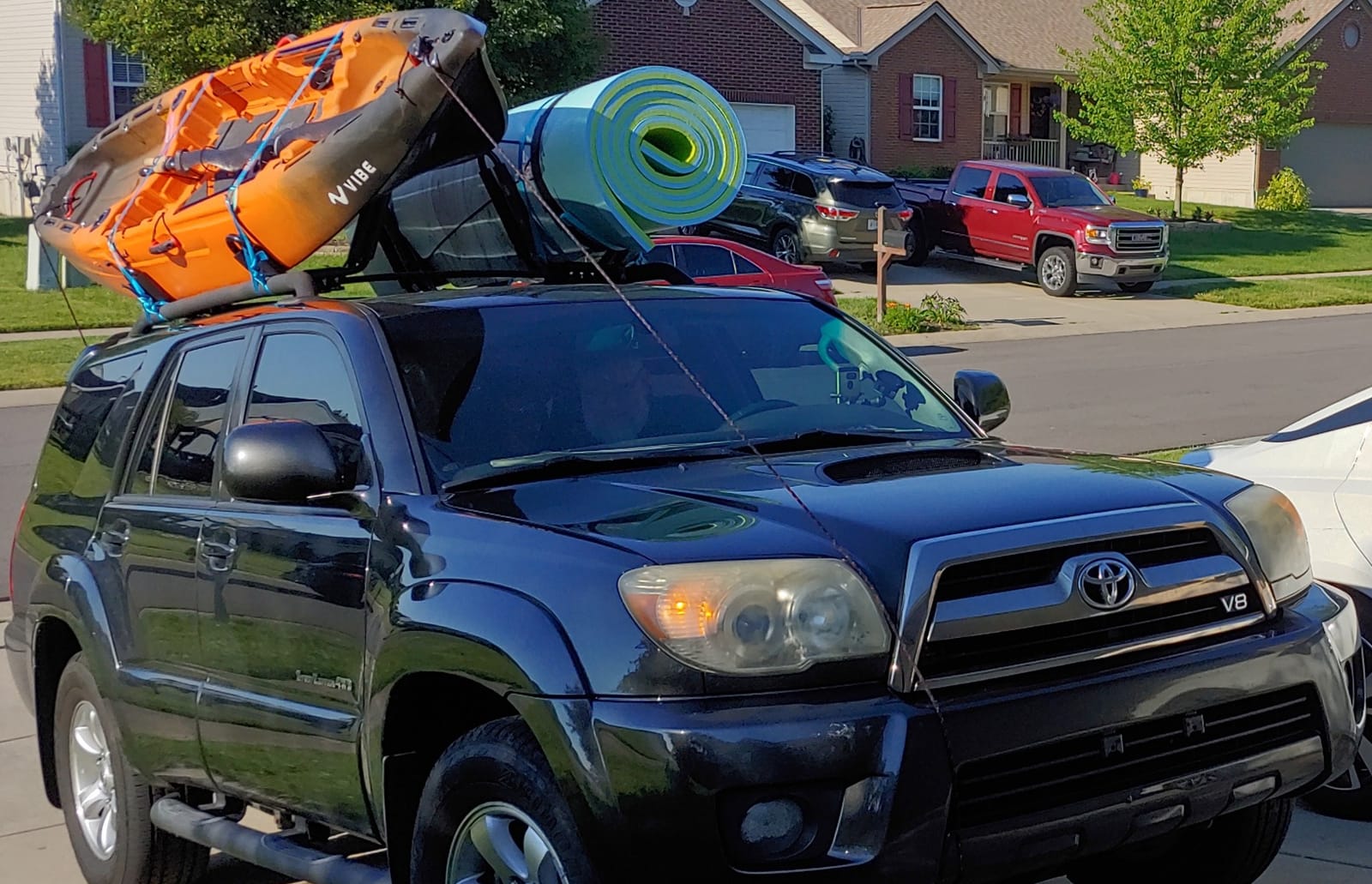 2 Pairs Heavy Duty Kayak Rack J-Bar with 4 Pcs Ratchet Tie-Mount on Car Roof Top Crossbar customer photo 1
