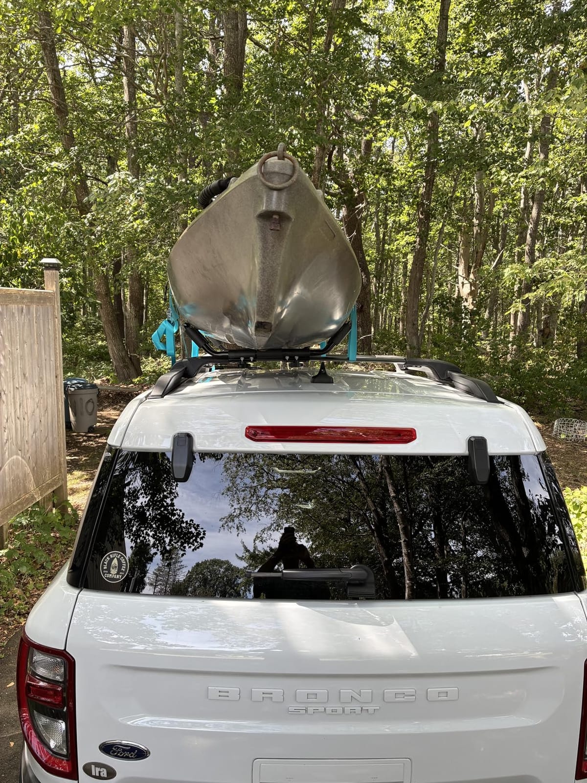 2 Pairs Heavy Duty Kayak Rack J-Bar with 4 Pcs Ratchet Tie-Mount on Car Roof Top Crossbar customer photo 2