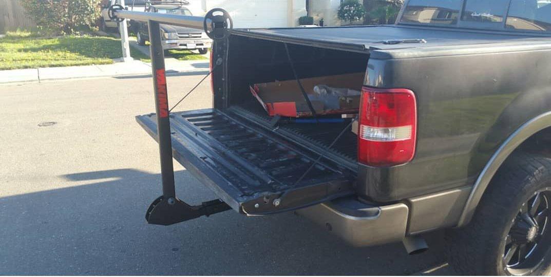 Yakima LongArm Aluminum Hitch Mount Truck Bed Extender Rack, Black | Adjustable 3 Position Tailgate Rack for Hauling Kayaks, Lumber, and Ladders customer photo 1
