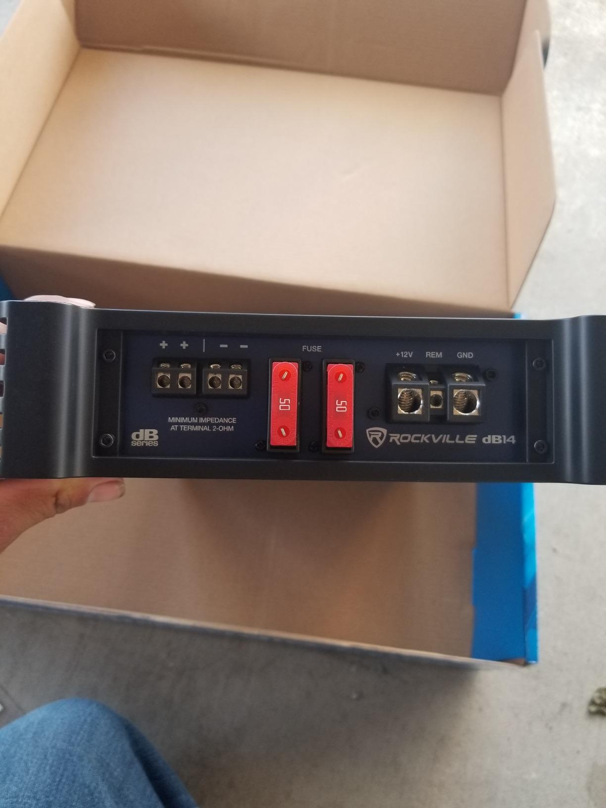 Rockville dB14 Mono Car Amplifier, 4000W, Class-D, Dyno-Certified, Subsonic Filter, EQ, Crossover, Bass Remote, Perfect for Subwoofers, and Car Audio customer photo 2
