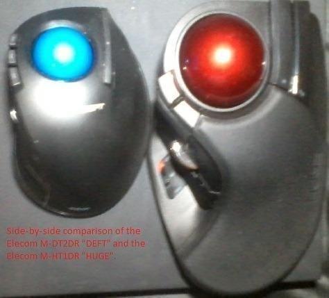 ELECOM Huge Trackball Mouse, 2.4GHz Wireless USB, Index Finger Control, Customizable 8-Button, Large Soft Palm Rest, 52mm Ball, Windows PC Mac Computer Laptop (M-HT1DRBK) customer photo 1