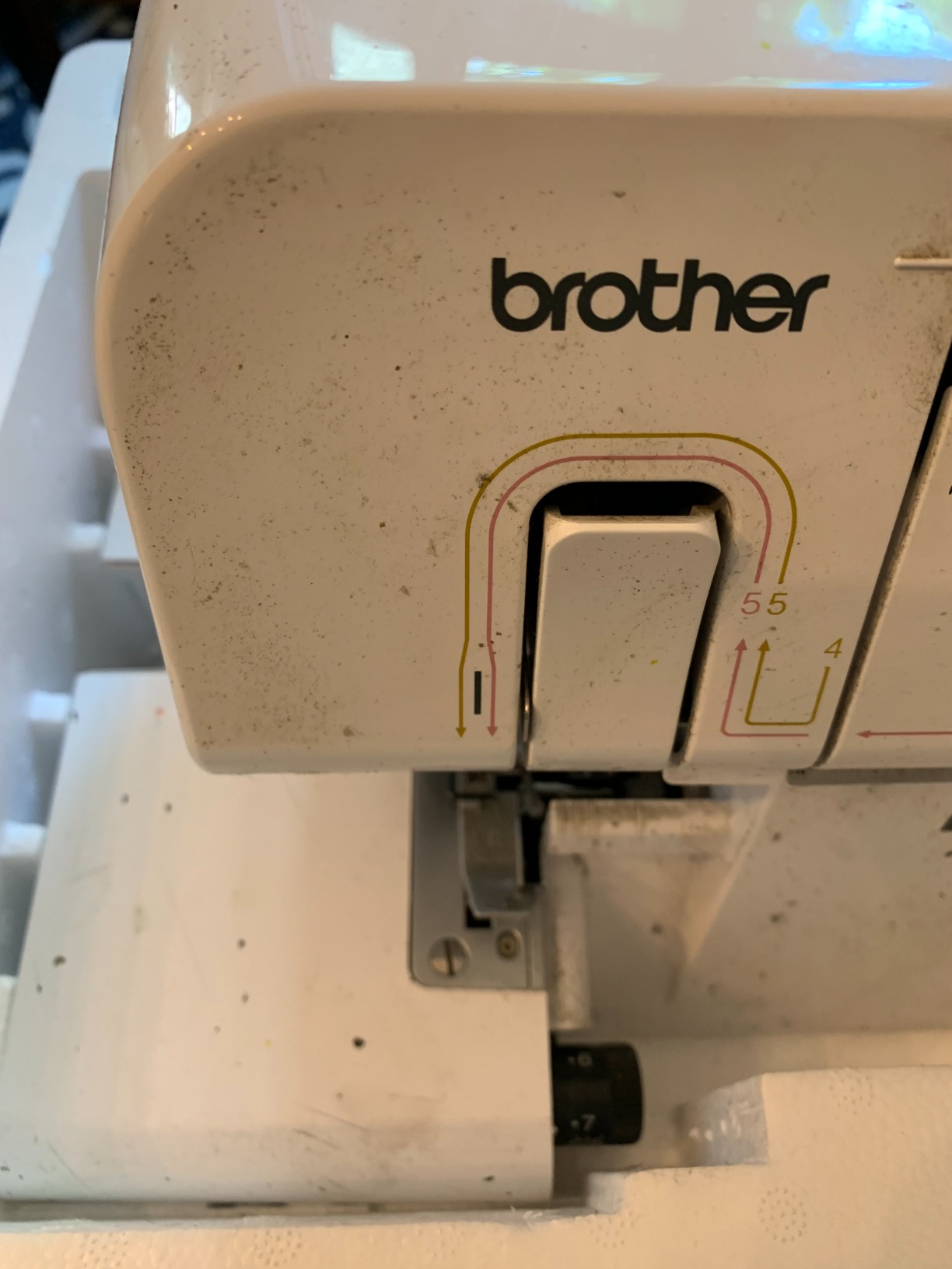 Brother ST4031HD Serger, Strong & Tough Serger, 1,300 Stitches Per Minute, Durable Metal Frame Overlock Machine, Large Extension Table, 3 Included Accessory Feet customer photo 1