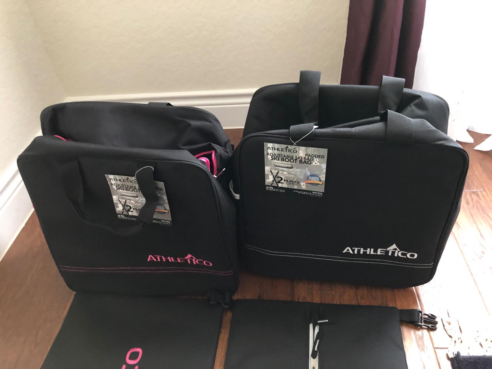 Athletico Ski & Boot Bag Combo | Store Skis Up to 200 CM & Boots Up To Size 13 | Includes 2 Padded Bags customer photo 1