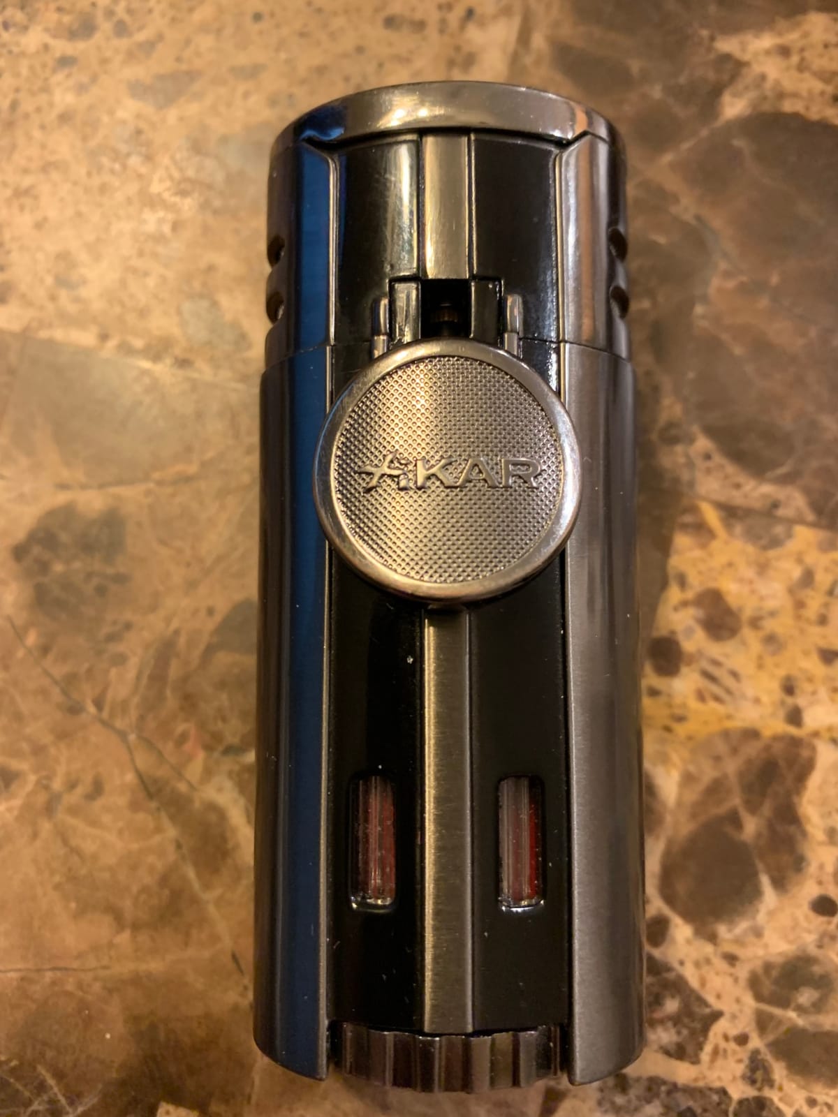 XIKAR High Performance HP4 Diamond Quad Flame Cigar Lighter, in Attractive Gift Box, in-line Fuel Adjustment Wheel, Oversized Double EZ-View Fuel Windows, Gunmetal 2 customer photo 2