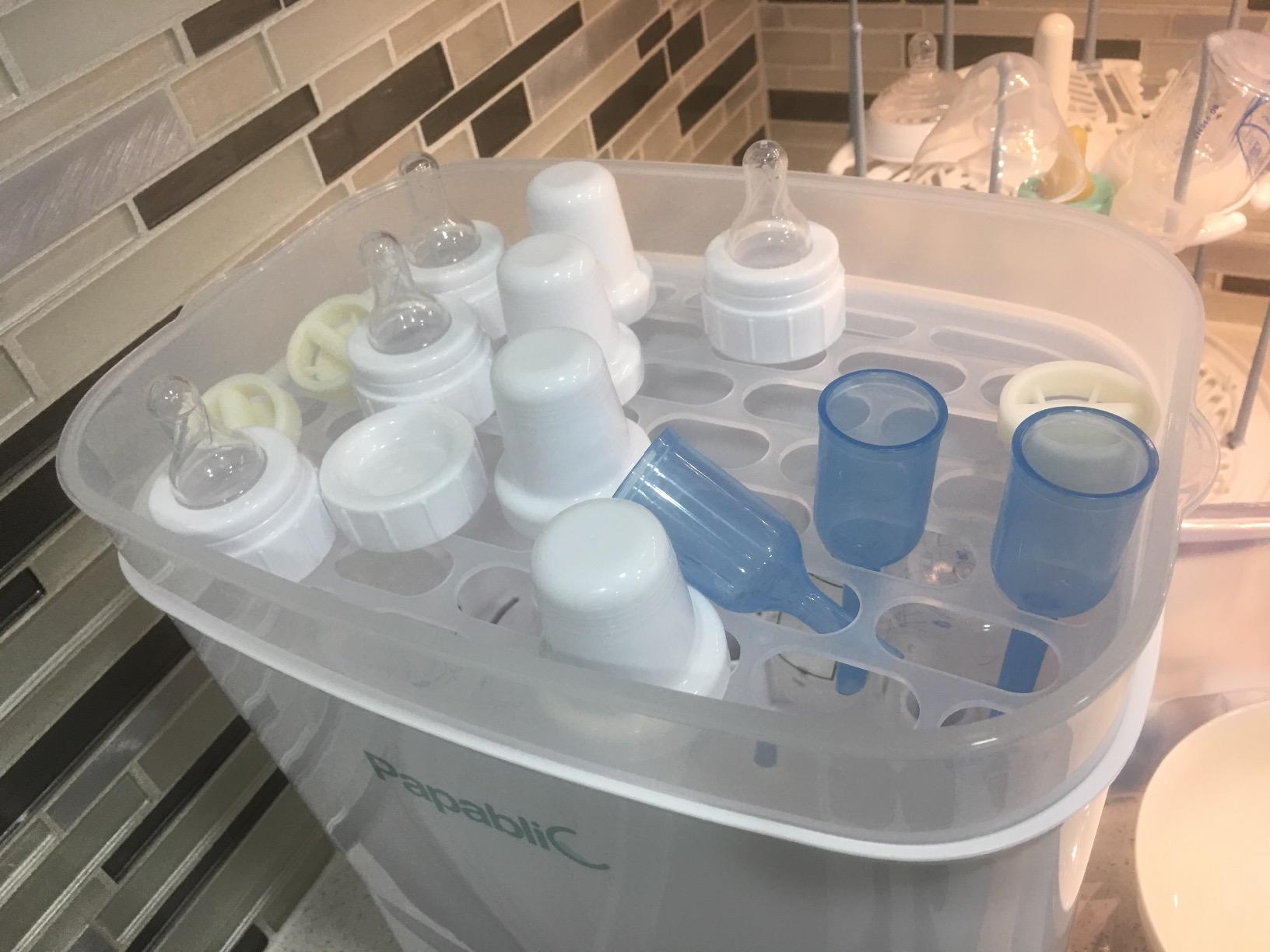 Papablic Baby Bottle Sterilizer and Dryer Pro, 10 Bottles Large Capacity | Esterilizador De Biberones, Electric Steam Sterilizer for Baby Bottles, Pacifiers, and Pump Parts customer photo 1