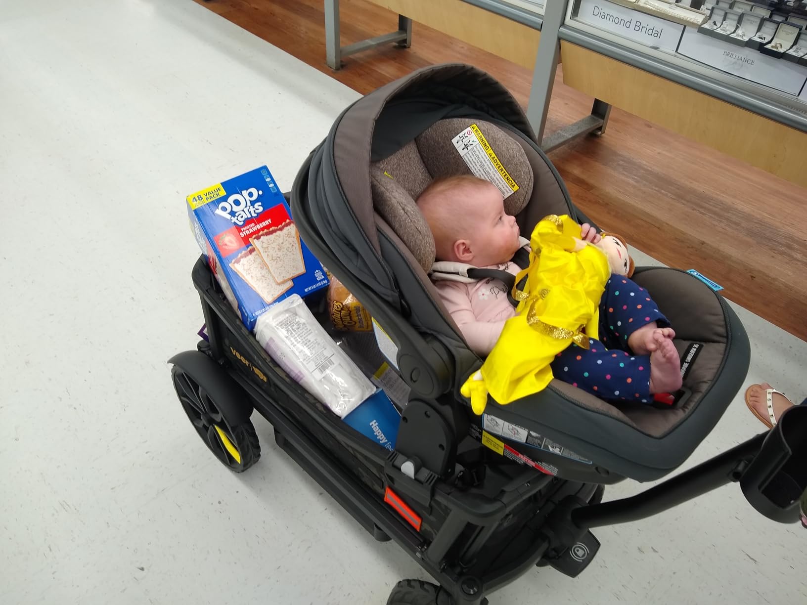 Veer All-Terrain Cruiser | Premium Off-Road Wagon Stroller for Babies, Toddlers, and Kids | Push/Pull/Push-Along Steering for Uneven Terrain | JPMA Certified | Lightweight and Collapsible | 2 Seats customer photo 1