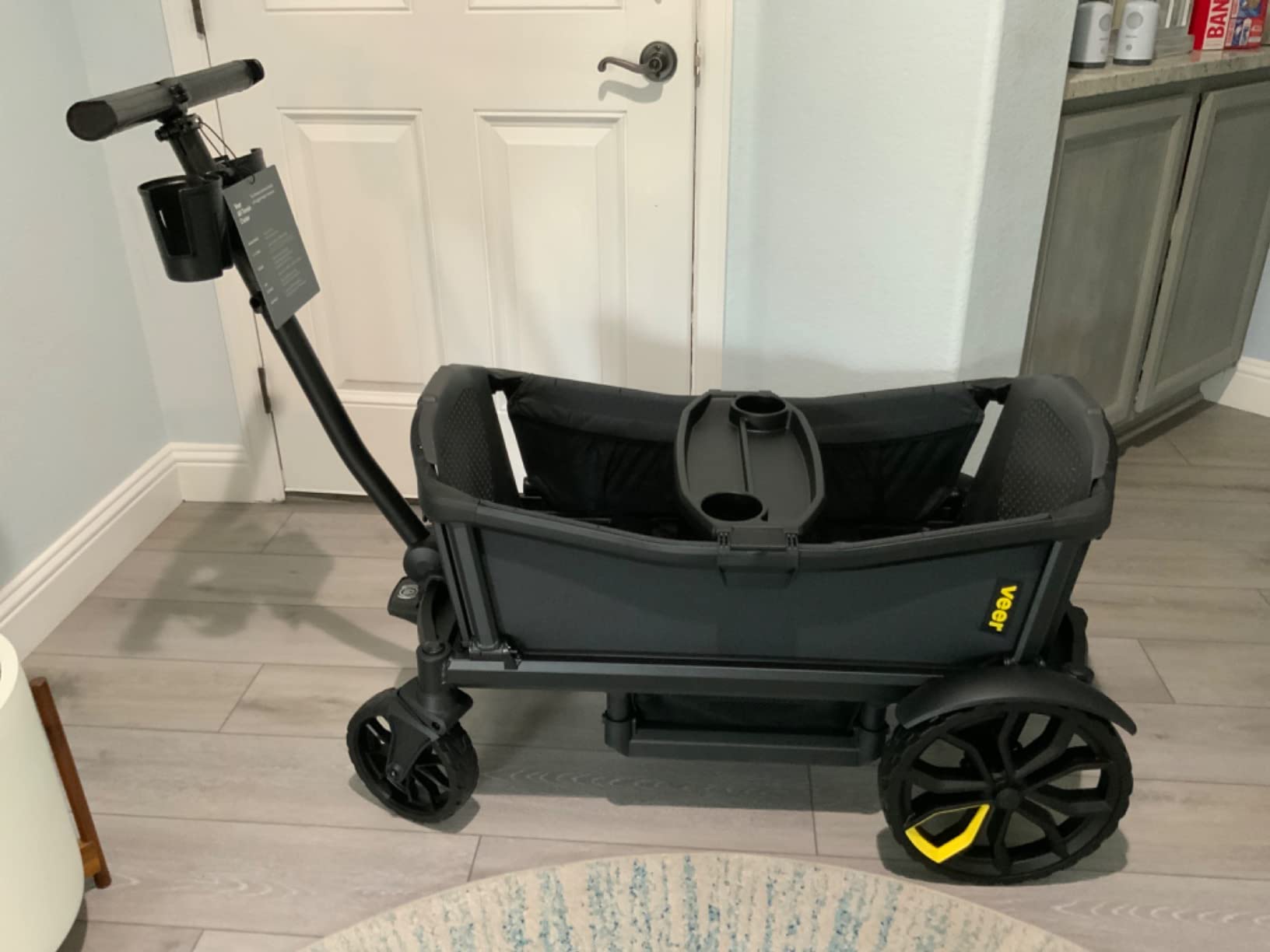 Veer All-Terrain Cruiser | Premium Off-Road Wagon Stroller for Babies, Toddlers, and Kids | Push/Pull/Push-Along Steering for Uneven Terrain | JPMA Certified | Lightweight and Collapsible | 2 Seats customer photo 2