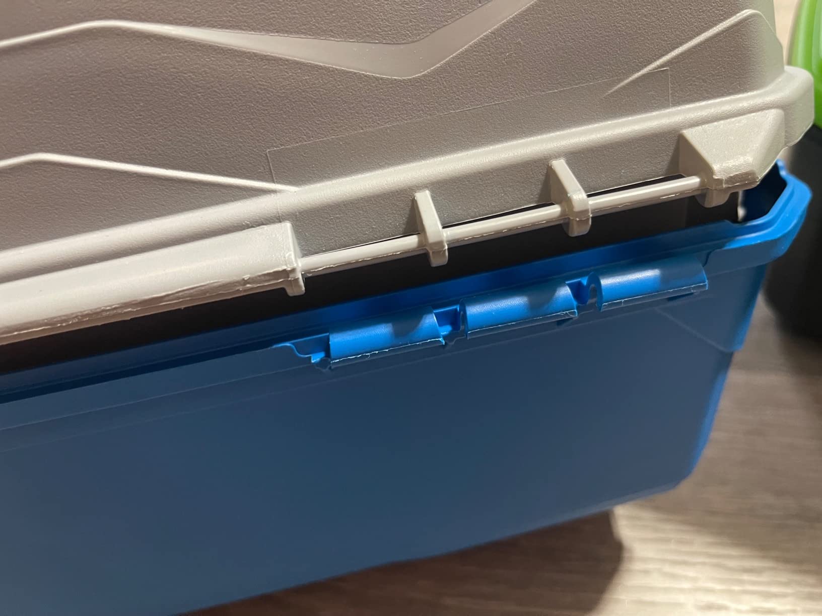 Flambeau Outdoors 6382 2-Tray Tackle Box, 15 Compartments, Blue and Gray | Cantilever 2-tray box, 15 compartments with 6 removable dividers, bulk base storage, Draw Tite latch, medium size customer photo 2