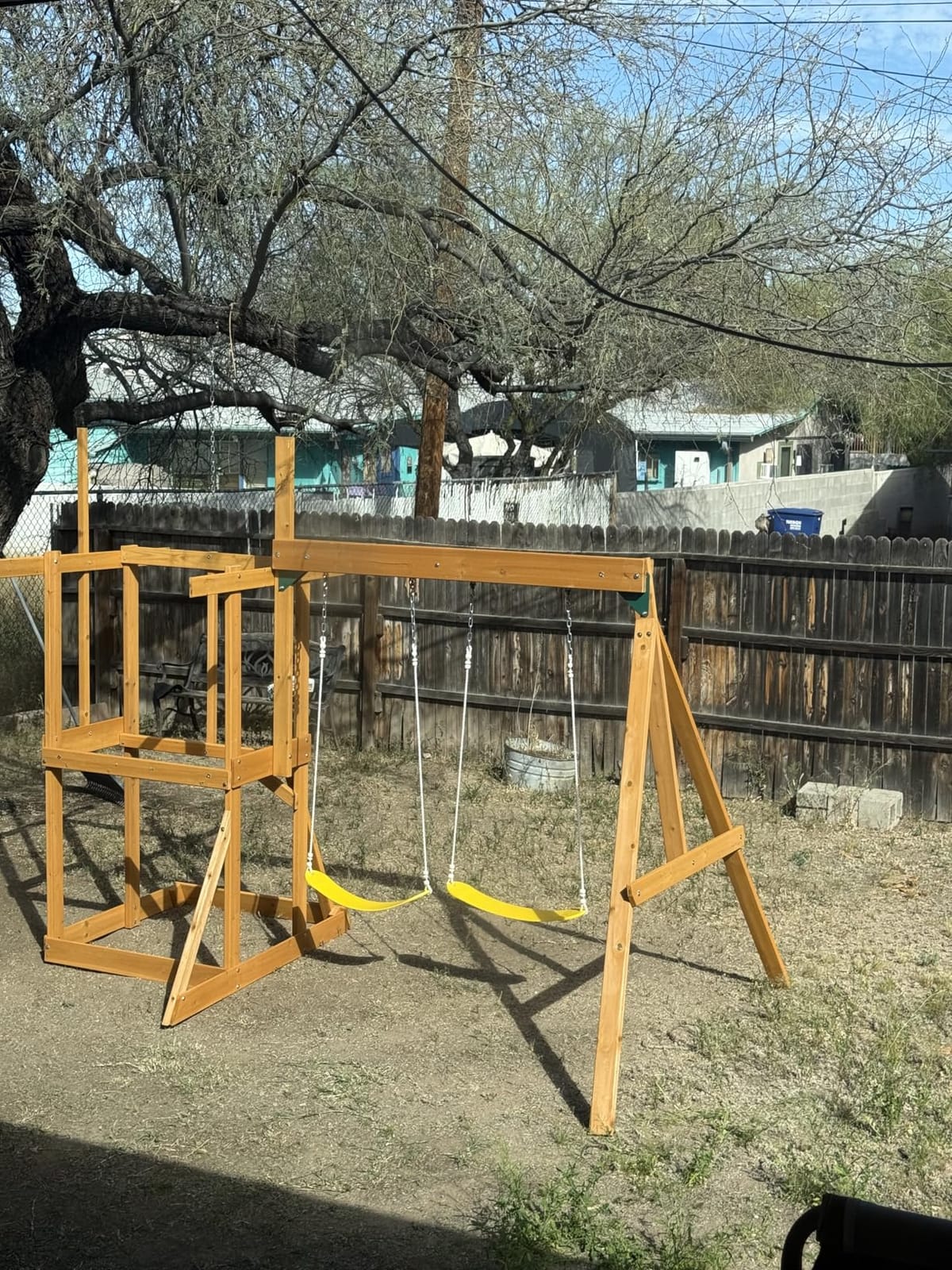 KidKraft Appleton Wooden Swing Set, (Amazon Exclusive) customer photo 1