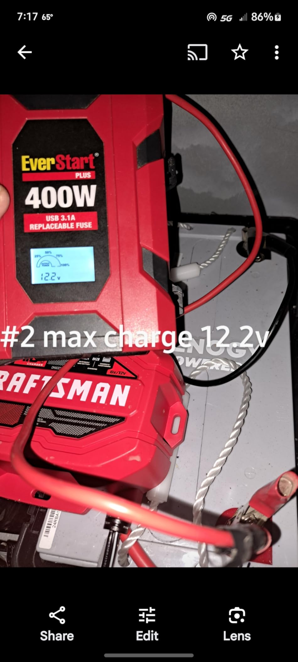Renogy 12 Volt 100Ah Deep Cycle AGM Battery, Lead Acid Solar Battery | 3% Self-Discharge Rate, 1100A Max Discharge Current, Safe for RV, Camper, Cabin, Home Apliances, Marine and Off-Grid System customer photo 2