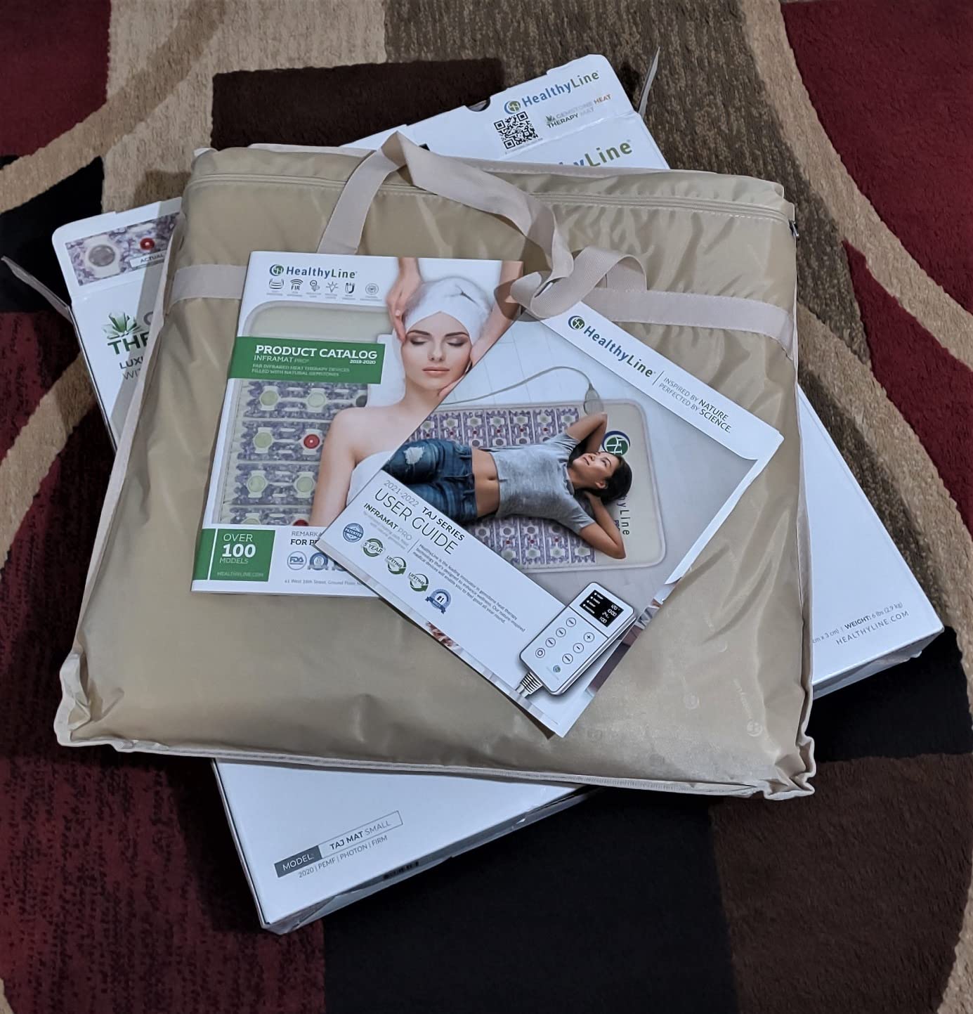 HealthyLine TAJ PEMF Far Infrared Chair Heating Pad for Back, 40 x 18 customer photo 1