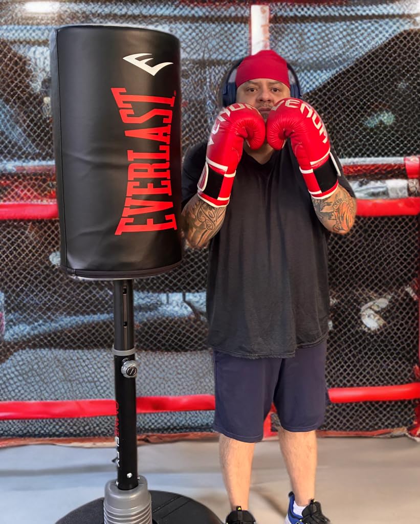 Everlast Freestanding Adjustable Punching Bag for Adults | Heavy Boxing Bag with Stand | Free Standing Punching Bag for Boxing, Muay Thai, MMA, Home Gym Training customer photo 2