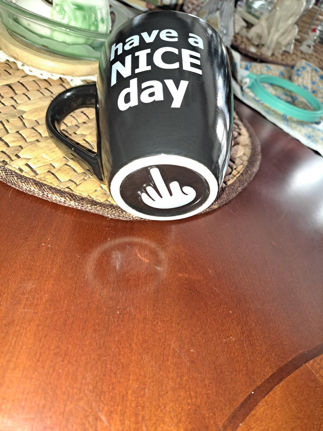 Decodyne Funny Coffee Mug, Gag White Elephant Gifts for Adults and Coworkers - Perfect for Bachelorette Parties, Christmas, and Novelty Gifts, 14 Ounce (Black) customer photo 1