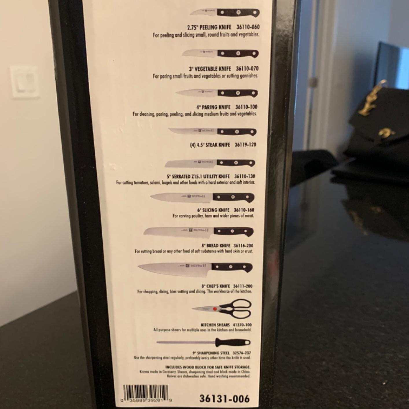 ZWILLING Gourmet 14-pc Knife Block Set, Natural Block customer photo 2