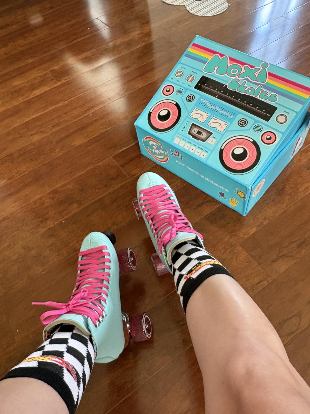 Moxi Beach Bunny Roller Skates for Women - Colorful, Precision-Fit Skate with High-Rebound Wheels, Moisture-Wicking Lining & Padding, Roller Skates customer photo 1
