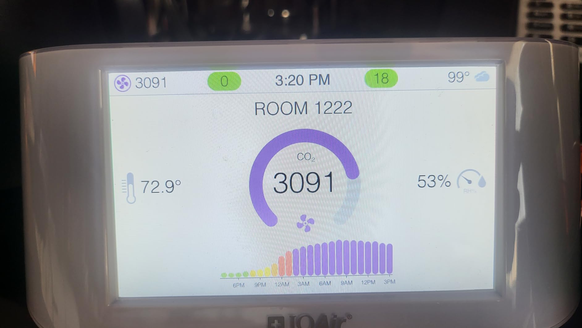 IQAir Air Quality Monitor Indoor, Swiss Design, Professional Grade, Detects PM2.5, CO2, AQI, Temperature, Humidity, Indoor Air Quality Real-Time Air Quality & Forecasting, Historic Data customer photo 1