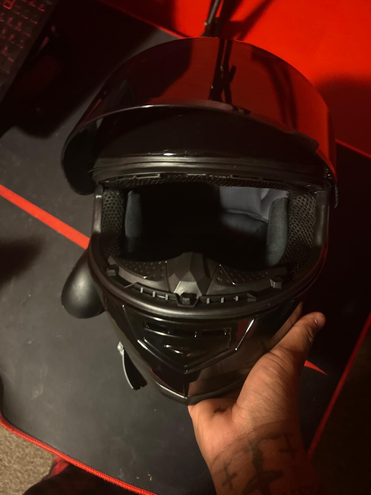 GLX GX11 Compact Full Face Motorcycle Helmet w/ Tinted Visor, DOT | The Art of Snug Comfort, Streamlined customer photo 1