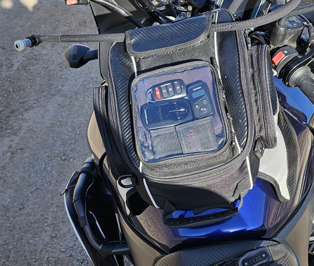 Dracarys Motorcycle Tank Bag Oxford Saddle Black Motorbike Bag - Strong Magnetic Bag for Honda Yamaha Suzuki Kawasaki Harley customer photo 2