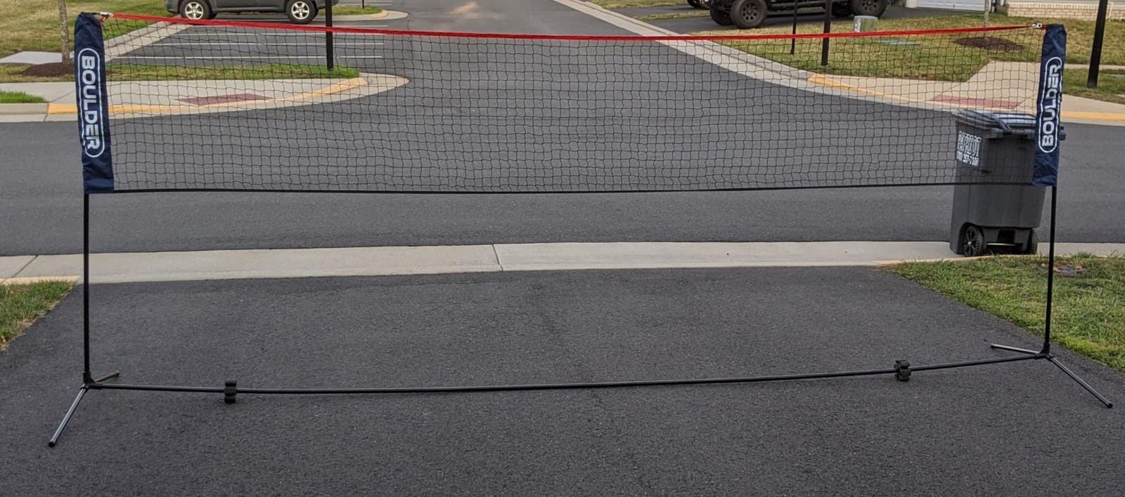 Boulder Portable Badminton Pickleball Net - Foldable/Extendable Poles for Multiple Sports Heights (UP to 5 ft) - Ideal for Tennis, Pickleball, Soccer Tennis - Easy Setup customer photo 1