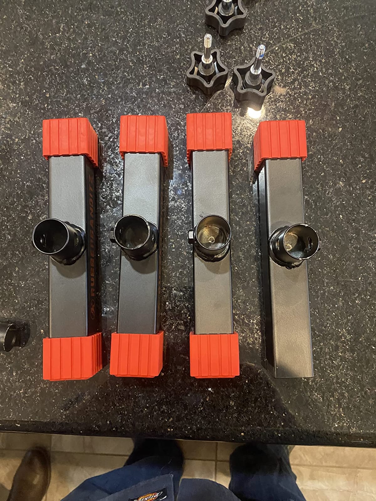 Rubberbanditz Parallette, Parallel Bars & Dip Station | At Home Gym Workout Equipment, L-Sit Bars & Calisthenics Equipment for Home. Perfect for Push Ups, Dips, Handstands & Gymnastics. customer photo 1