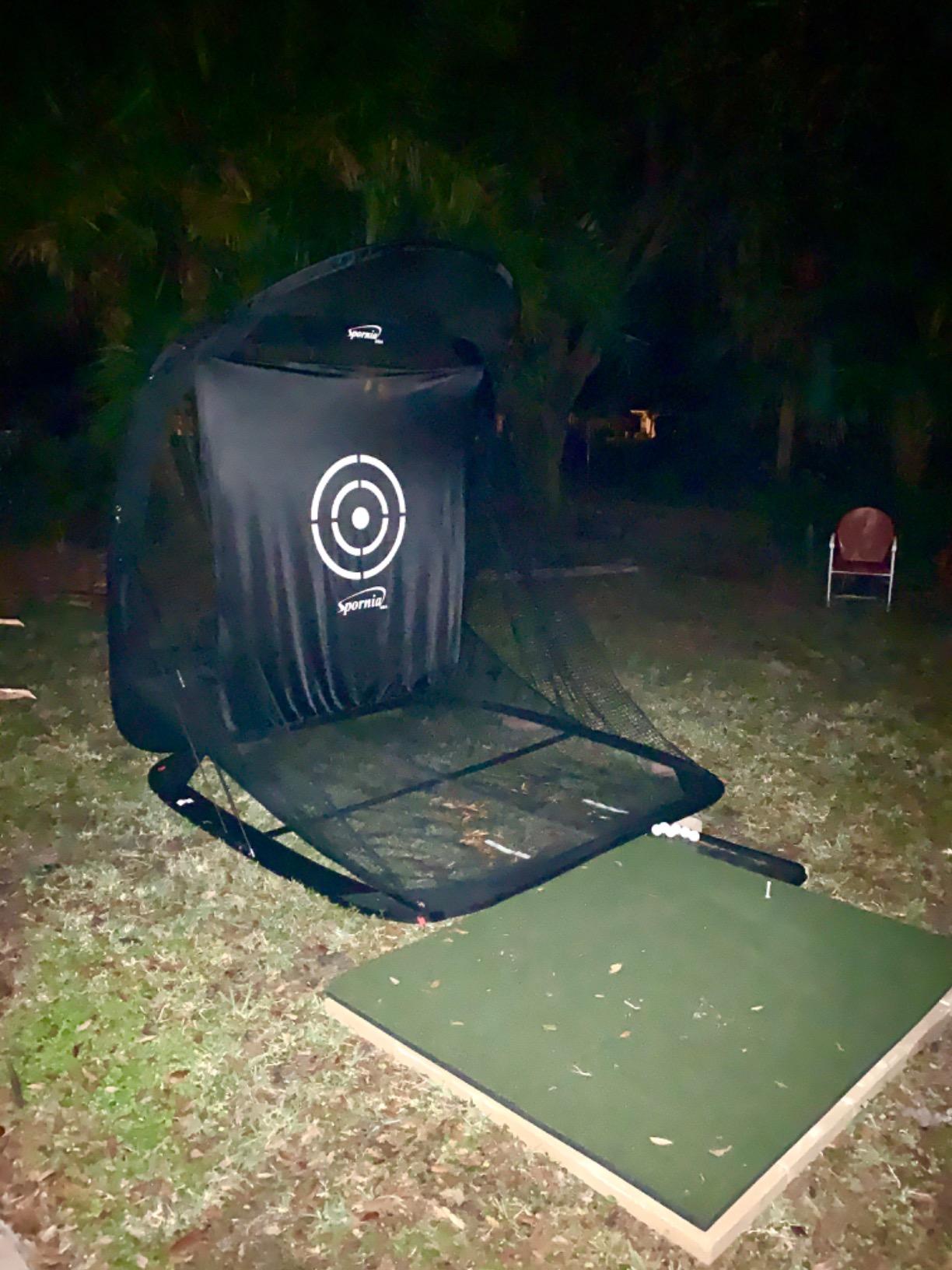 Spornia Spg-7 Golf Practice Net - Automatic Ball Return System w/Target Sheet, Two Side Barrier customer photo 1