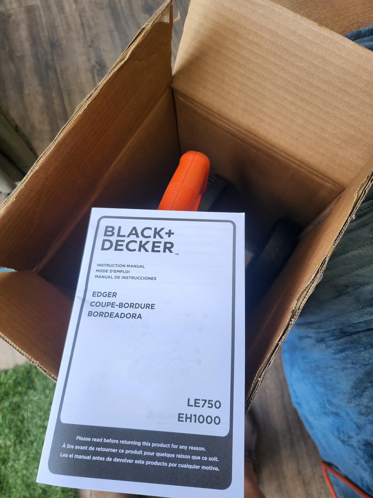 BLACK+DECKER Lawn Edger Trencher 2 in 1, 12 Amp 7.5 in. Electric Edger Lawn Tool for Landscaping and Trench Digger, 3 Height Settings, Corded (LE760FF) customer photo 1