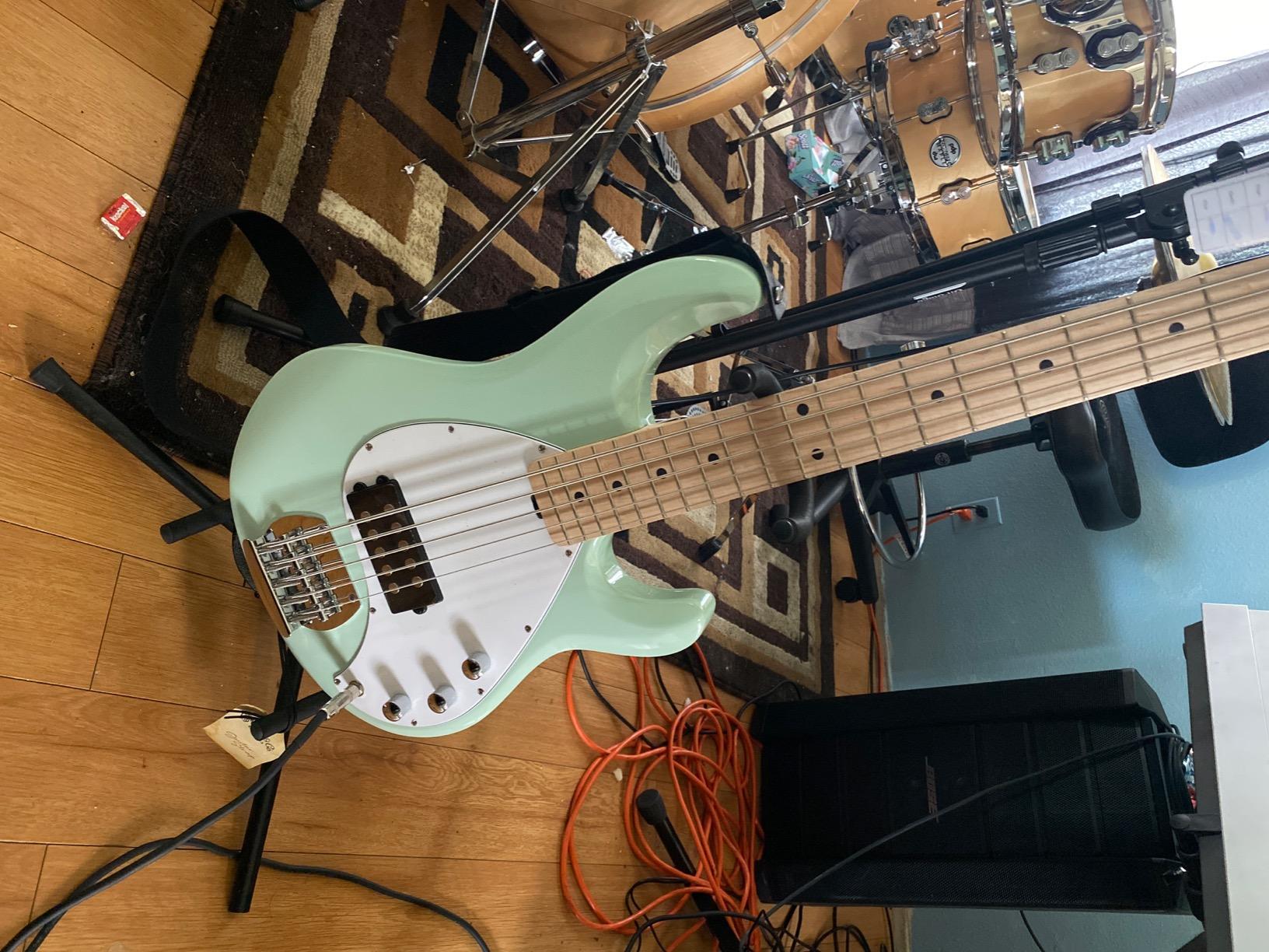 Sterling by Music Man StingRay Ray5 Bass Guitar in Walnut Satin, 5-String customer photo 2