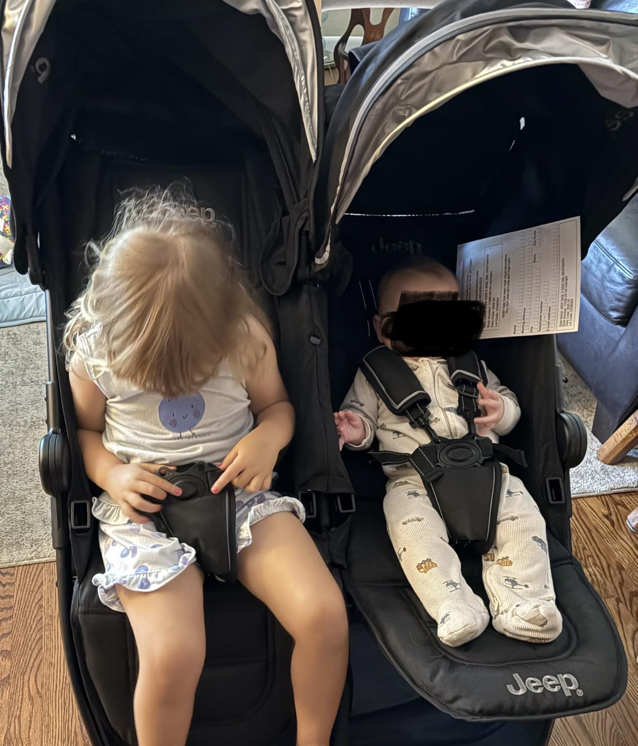 Jeep Destination Ultralight Side x Side Double Stroller, Midnight customer photo 1