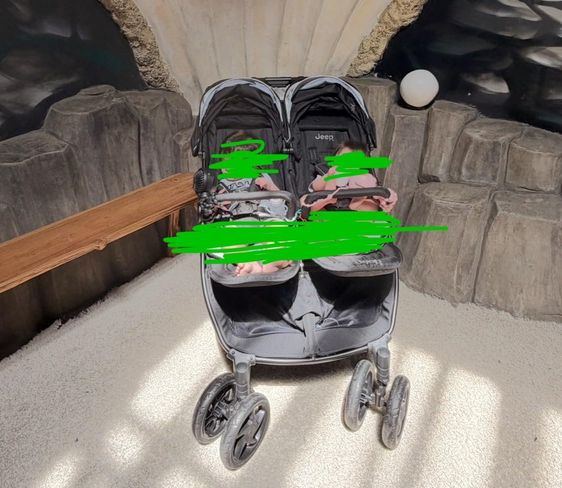 Jeep Destination Ultralight Side x Side Double Stroller, Midnight customer photo 2