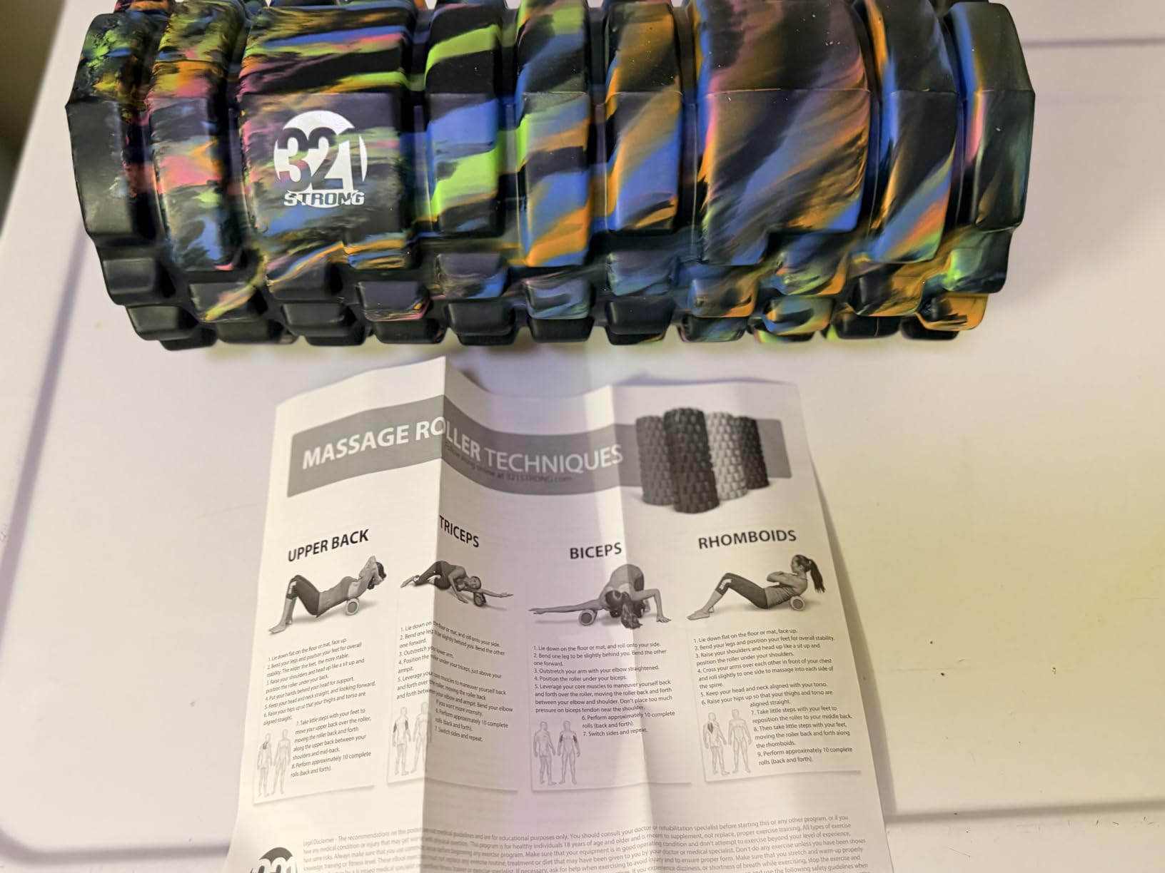 321 Strong Foam Roller - Medium Density Deep Tissue Massager for Muscle Massage and Myofascial Trigger Point Release, with 4K eBook customer photo 1