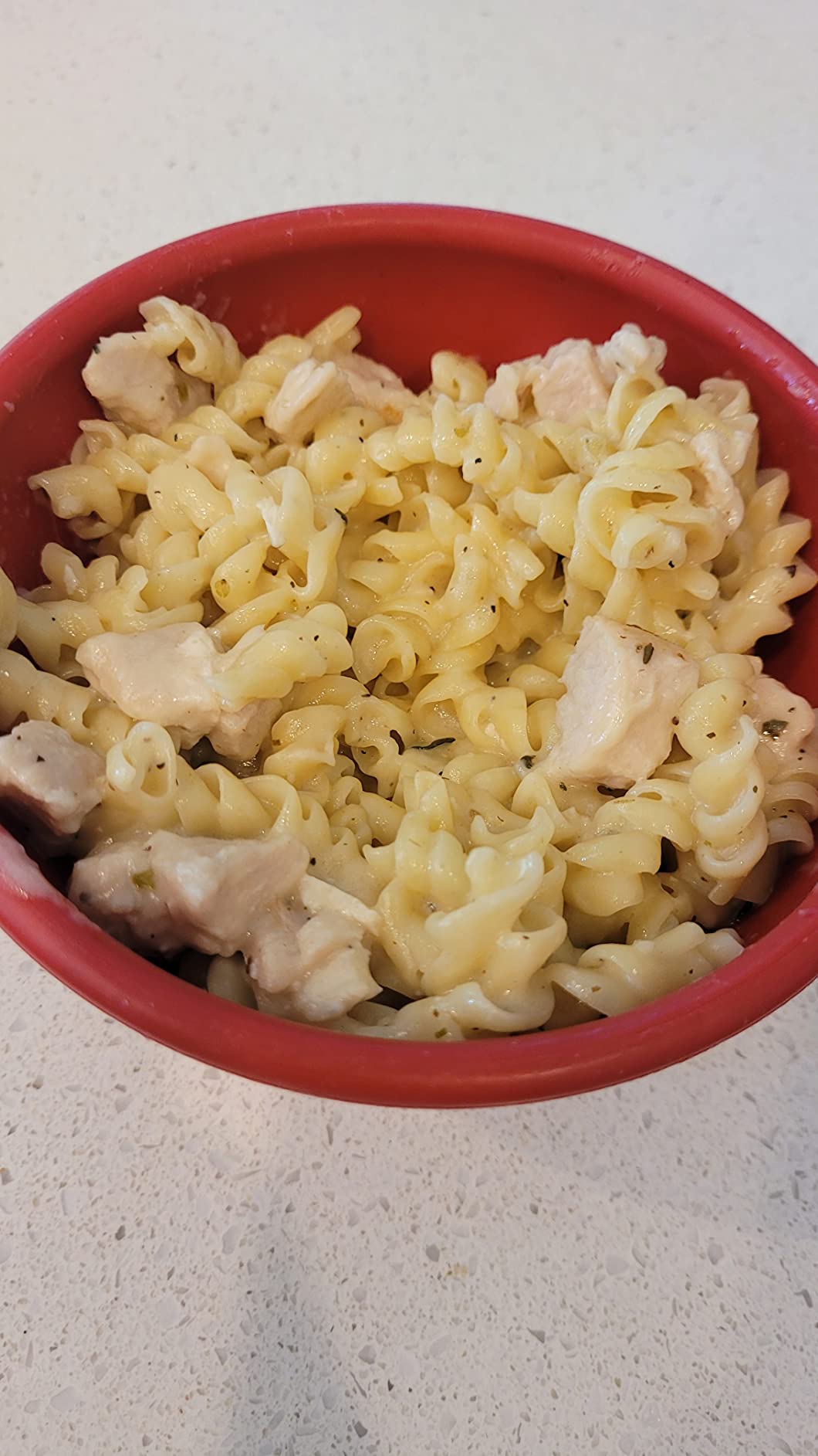 Peak Refuel Chicken Alfredo Freeze-Dried Meal, 48g Protein, 2 Servings | 48g protein, 100% real meat, non-GMO ingredients, no fillers, freeze-dried, just add water, 2 servings, backpacking meal customer photo 2