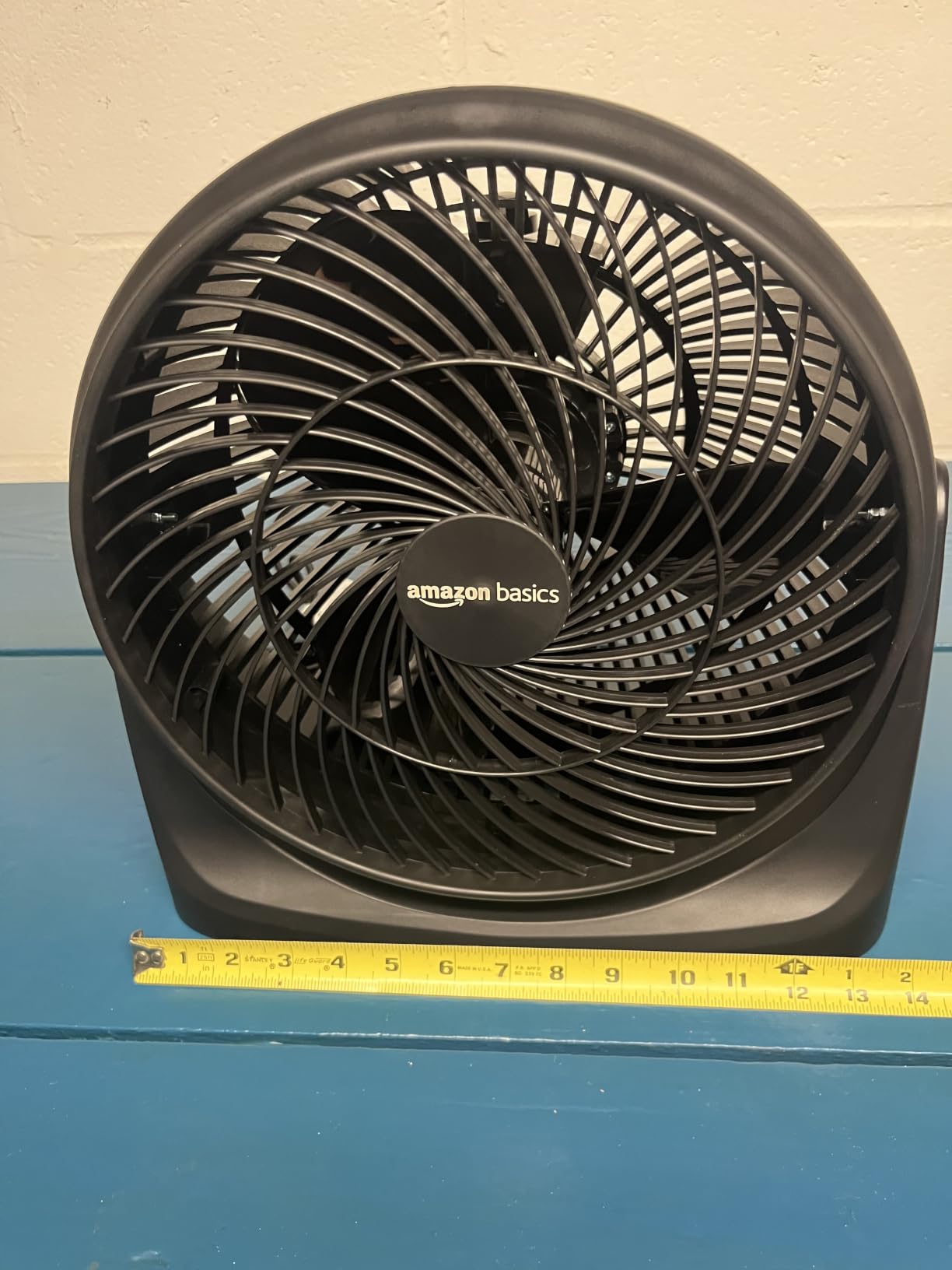 Amazon Basics Air Circulator Fan, Desk Fan for Bedroom, Home and Office, With 90-Degree Tilt Head, 3 Speed Settings, Lightweight (4.2 LBS), 70 Watts, Black, 14.8