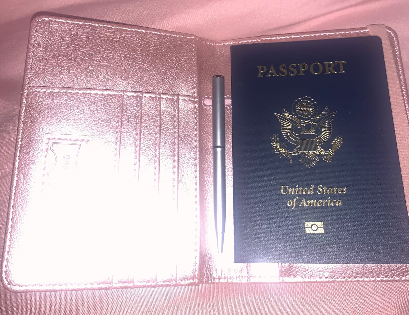 WALNEW Passport Holder for Travel, RFID Passport Wallet, Travel Essentials | PU Leather Passport Cover Case with Pen Holder, Travel Must Haves Accessories, Passport Book Holder for Women customer photo 2