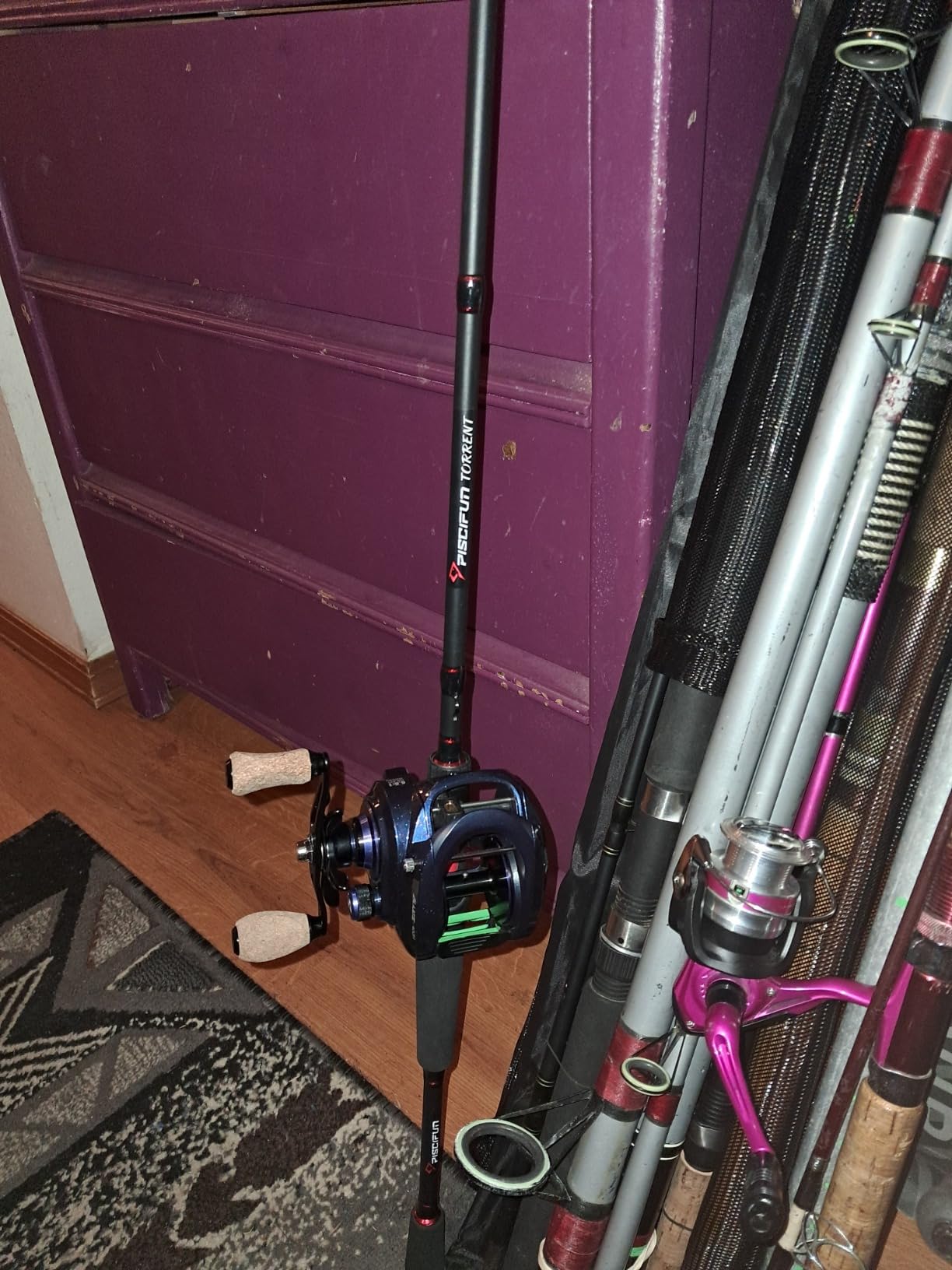 Piscifun Torrent Fishing Rod, IM6 Carbon 2-Piece Baitcaster & Spining Rod | High sensitivity detects light bites, lightweight design reduces fatigue, zirconium oxide rings ensure smooth customer photo 2