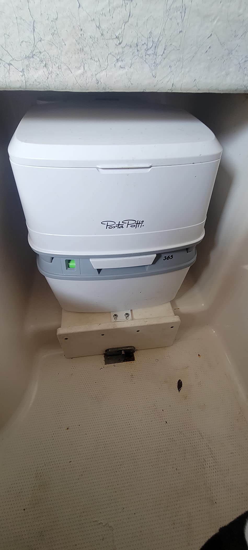 Porta Potti Thetford Porta Potti 365 Portable Toilet (for RV, Marine, Camping, Vans, Trucks, Healthcare) 92820, White customer photo 1