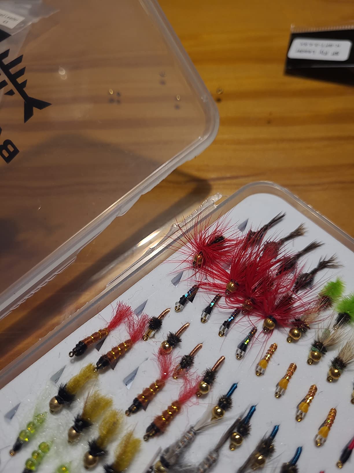 BASSDASH Fly Fishing Flies Kit Fly Assortment Trout Bass Fishing with Fly Box with Dry/Wet Flies, Nymphs, Streamers, Popper customer photo 1