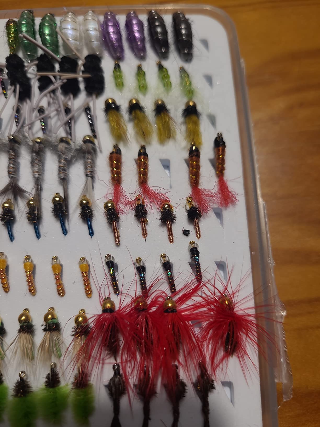 BASSDASH Fly Fishing Flies Kit Fly Assortment Trout Bass Fishing with Fly Box with Dry/Wet Flies, Nymphs, Streamers, Popper customer photo 2