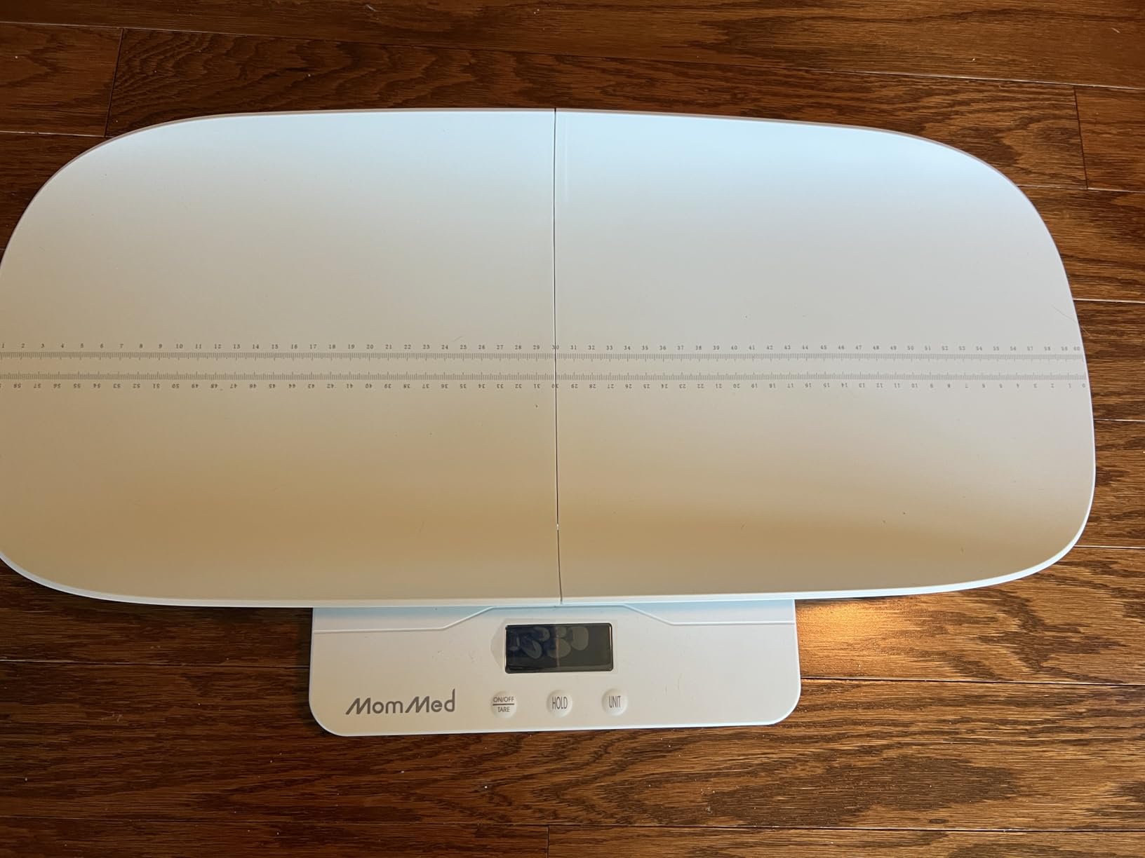 MomMed Baby Scale, Multi-Function Toddler Scale, Baby Scale Digital, Pet Scale, Infant Scale with Hold Function, Blue Backlight, Weight and Height Track customer photo 1