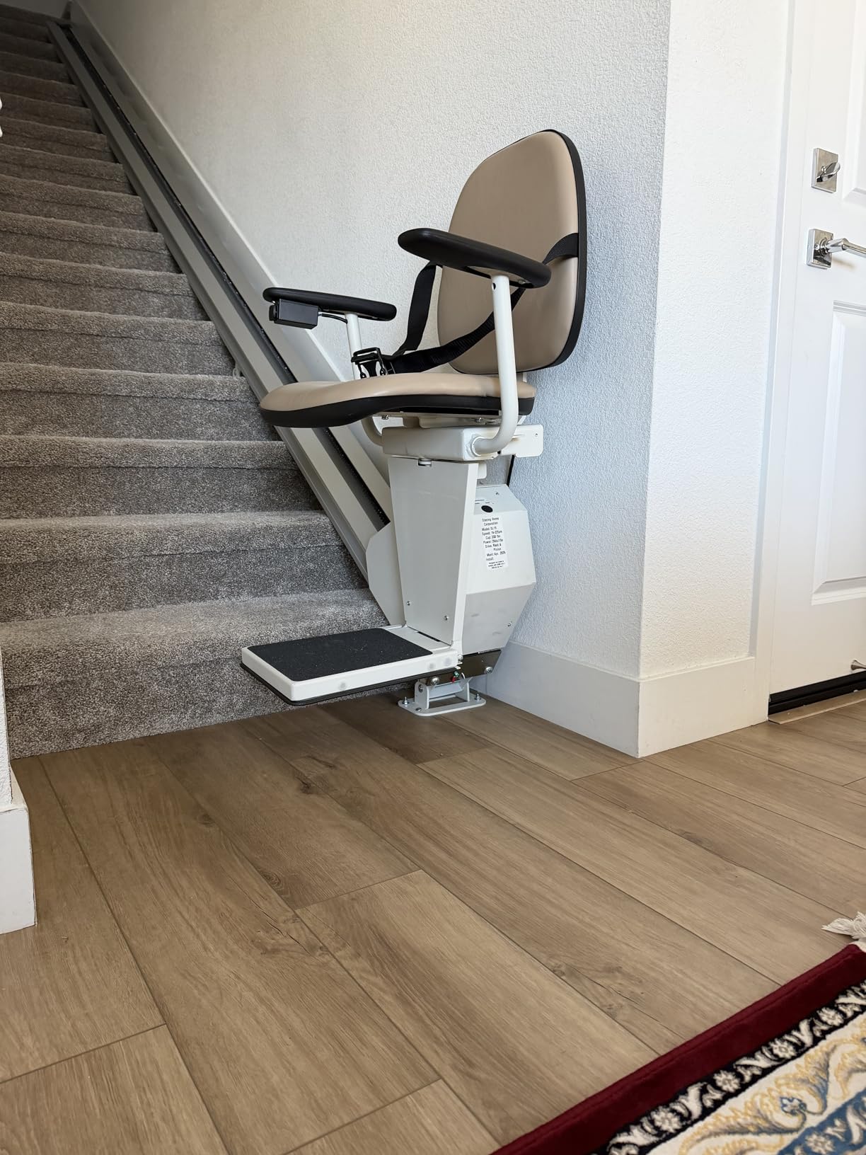 Universal Stair Lift - 350lb Capacity - Folds Flat to Wall - Includes Warranty customer photo 2