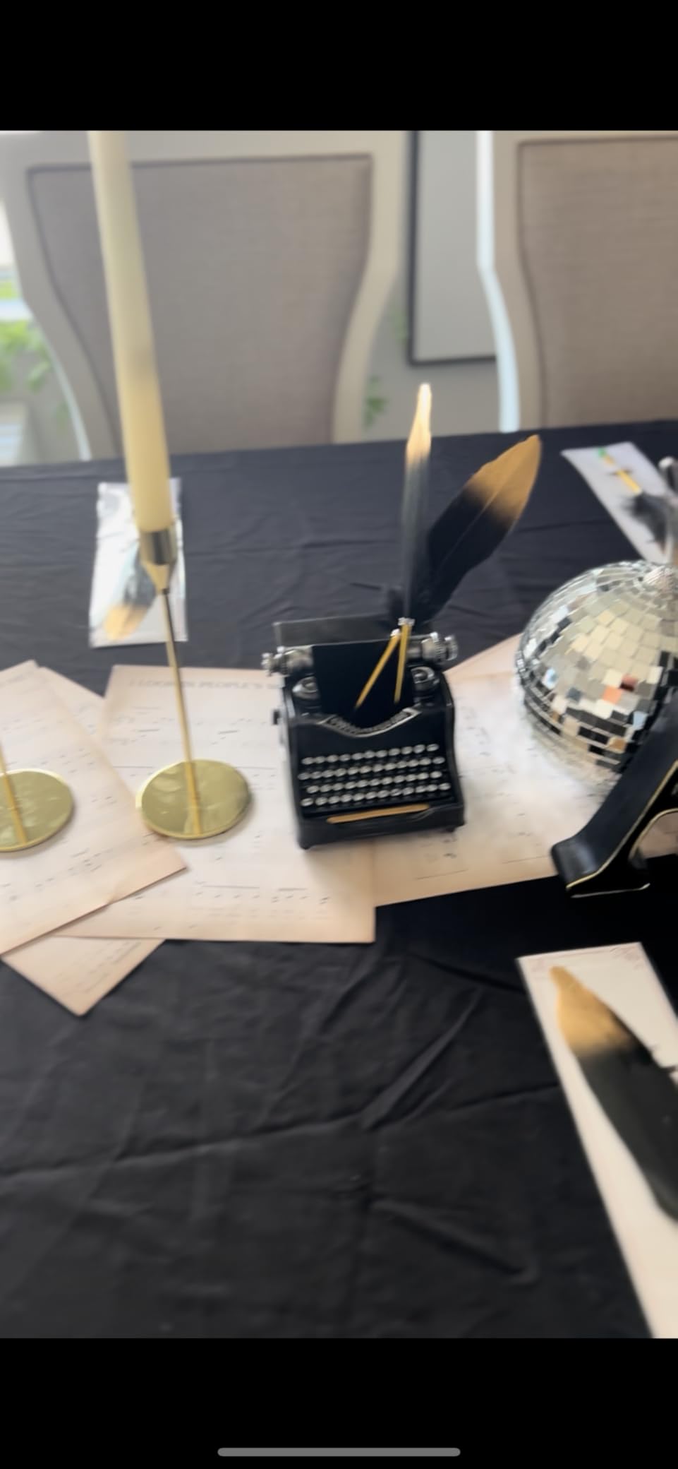 Vintage Typewriter Pencil Holder for Desk - 4.5