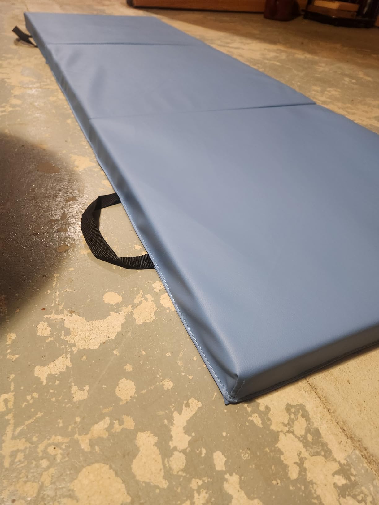 BalanceFrom 6x2 Feet 3-Panel Folding Gymnastics Mat - 2-Inch Thick Pad with Vinyl Surface and Carrying Handles for Tumbling, Yoga, Pilates, Home Workouts, and Martial Arts customer photo 1