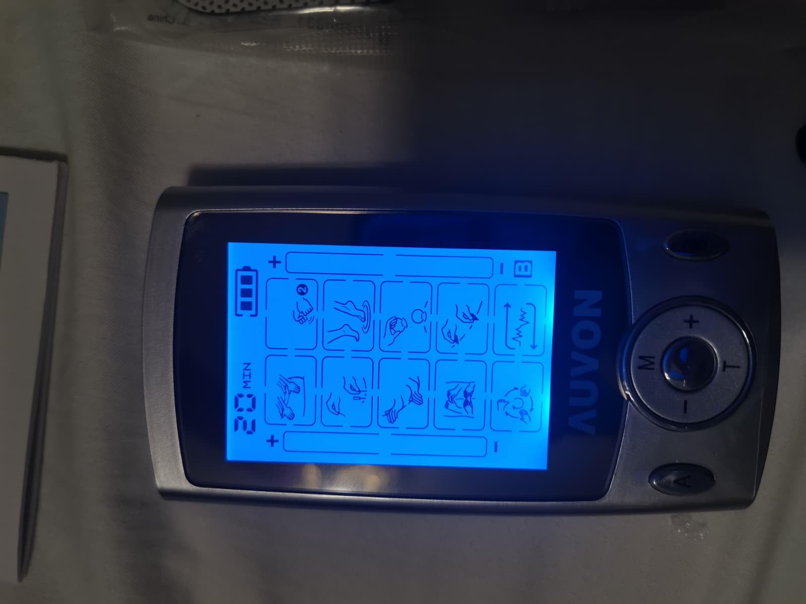 AUVON Dual Channel TENS Unit Muscle Stimulator Machine with 20 Modes, 2