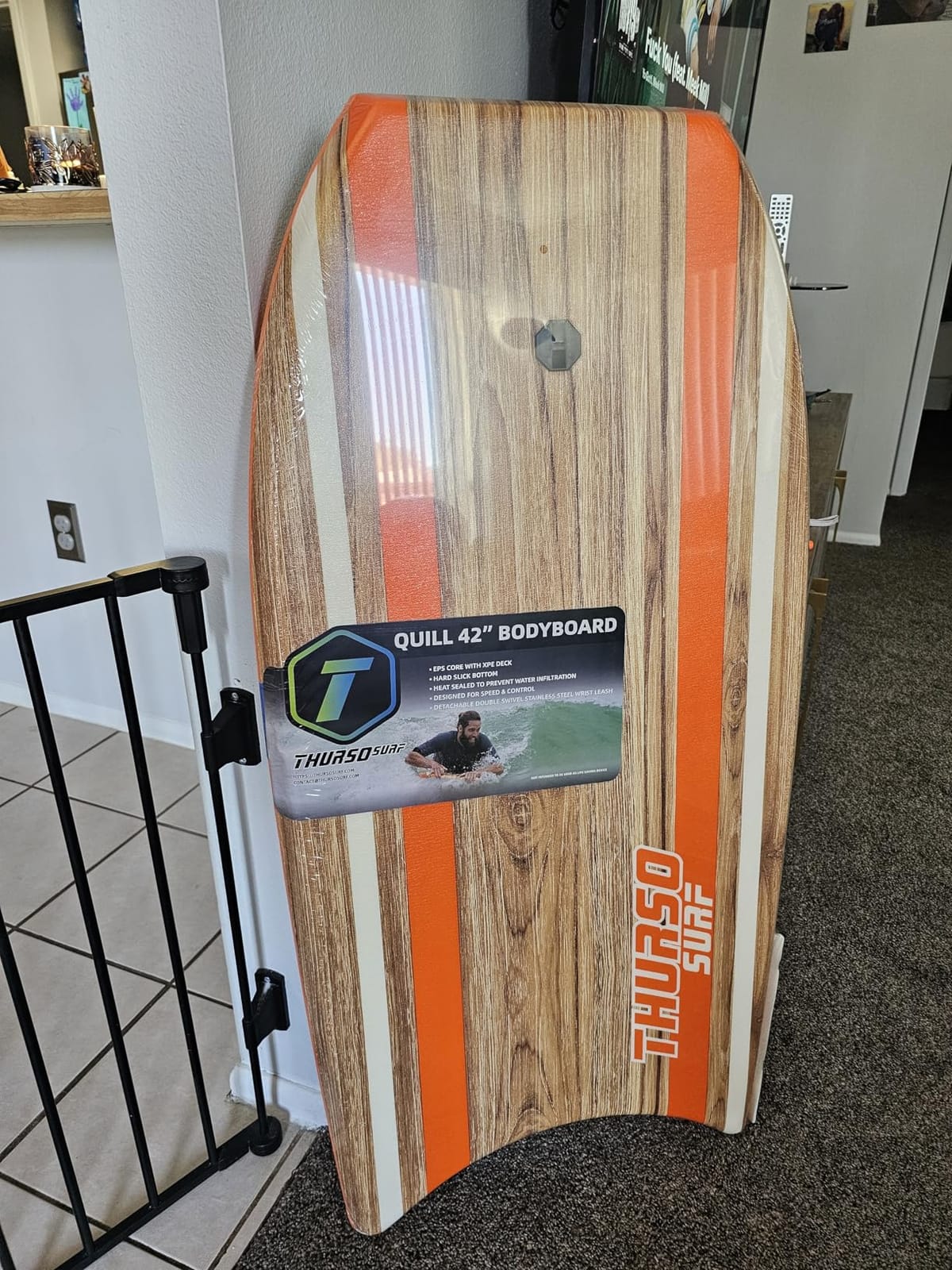 THURSO SURF Bodyboard 42'' Lightweight EPS Core Quill | Durable Foam IXPE Deck HDPE Slick Stable Flexibility Buoyancy Heat-Laminated FRP stringer customer photo 2