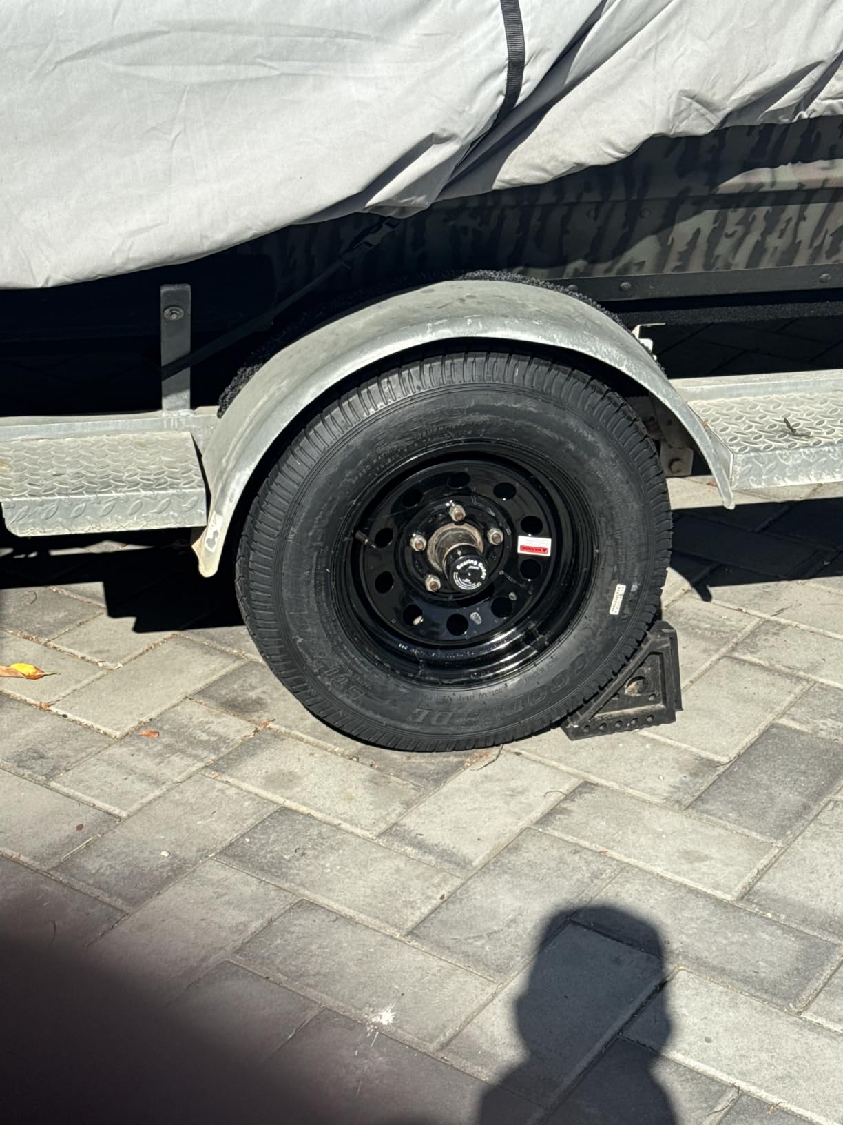 eCustomrim 2-Pack Trailer Tire Rim Assembly ST175/80D13 Load Range C, 13 Inch 6 Ply Tires, 5 Lug On 4.5 Inch Center Black Wheel customer photo 1
