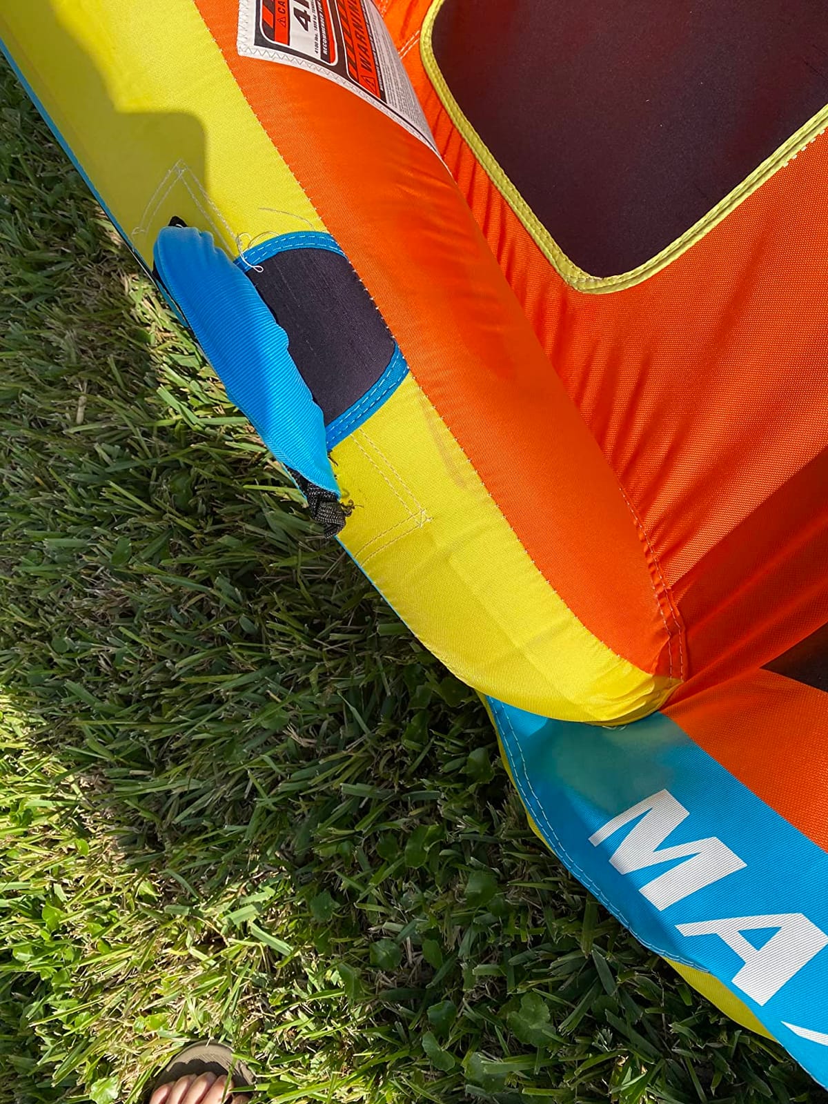 Wow Sports - Max Inflatable Towable Deck Tube - Boating Accessory - Fits Kids & Adults - Up to 3 Riders customer photo 1