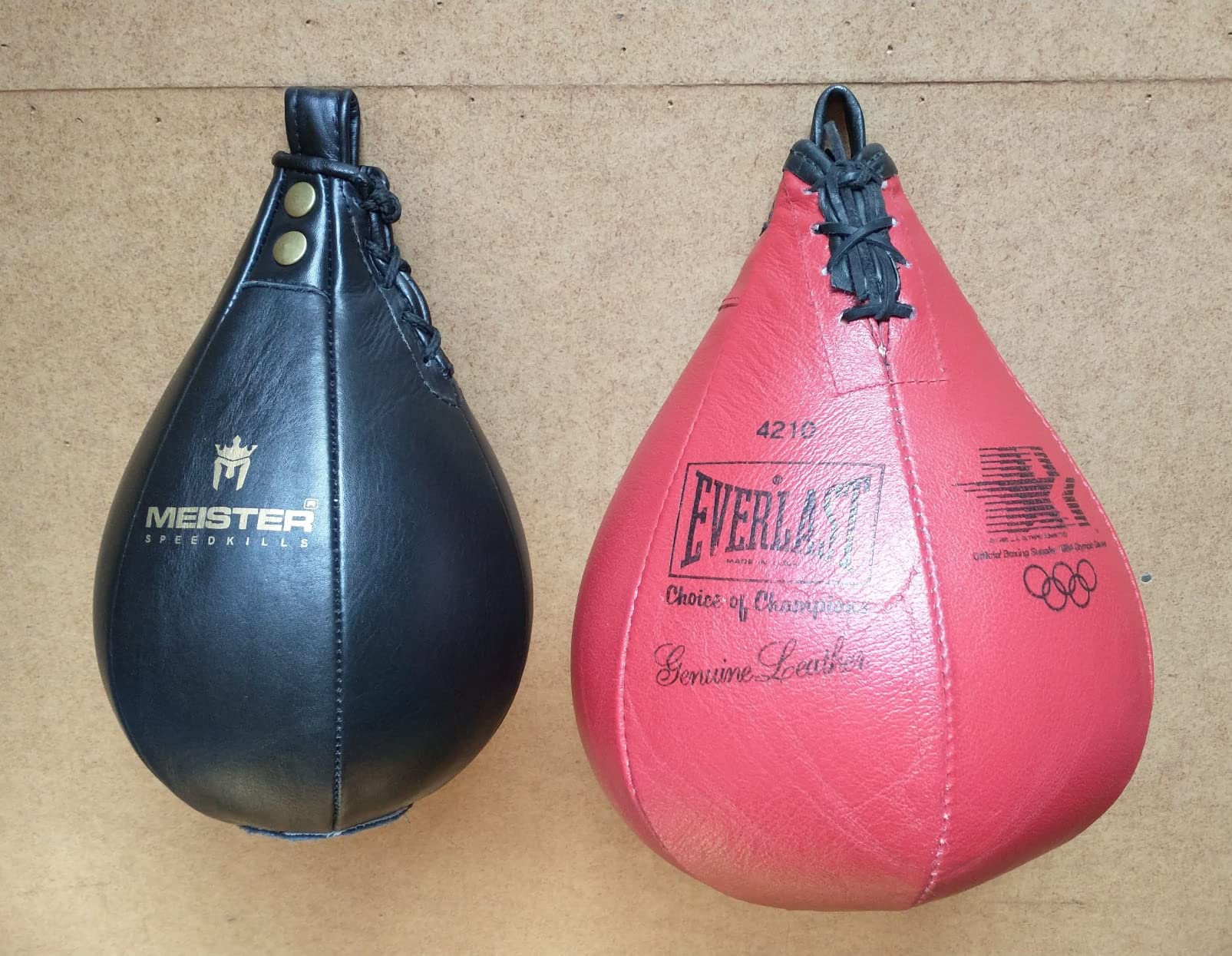 Meister SpeedKills Leather Speed Bag with Lightweight Latex Bladder | Hand-stitched and gyro-balanced for true rebounds, 100% genuine cowhide leather, lightweight SpeedKills bladder customer photo 1