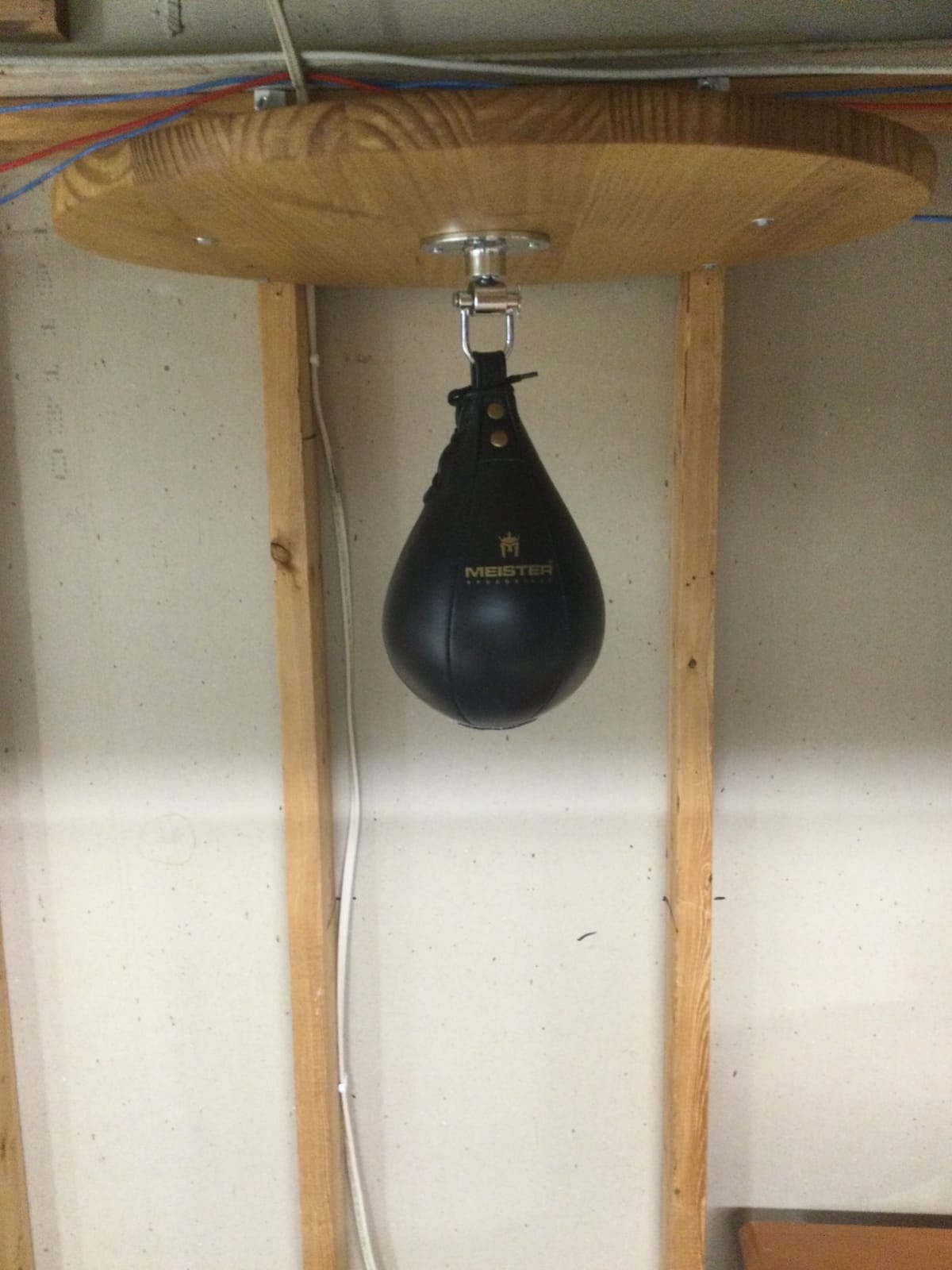 Meister SpeedKills Leather Speed Bag with Lightweight Latex Bladder | Hand-stitched and gyro-balanced for true rebounds, 100% genuine cowhide leather, lightweight SpeedKills bladder customer photo 2