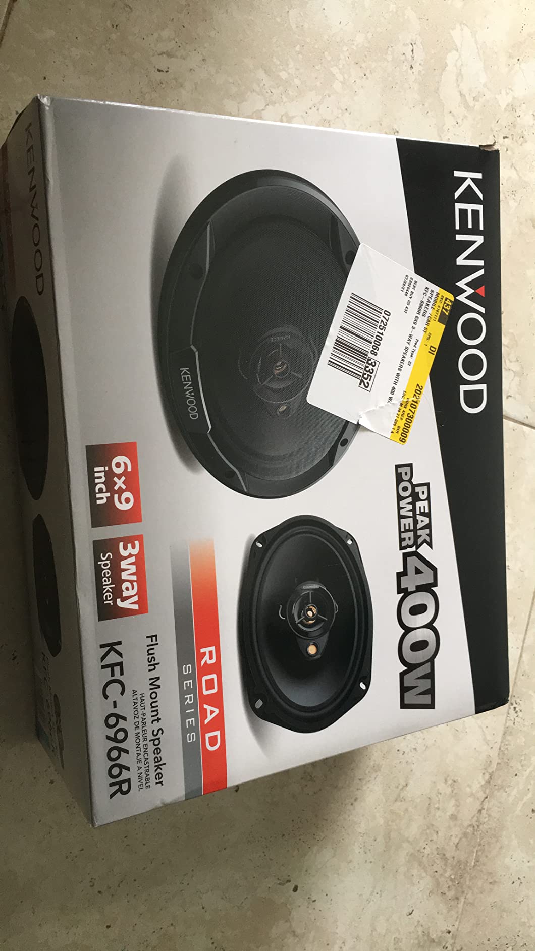 Kenwood KFC-1666R Road Series Car Speakers (Pair) - 6.5