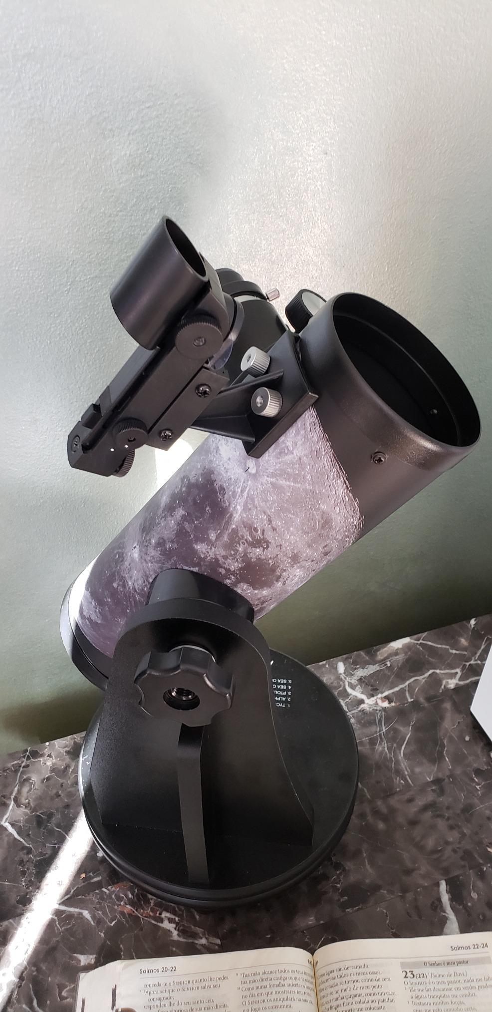 Celestron FirstScope Signature Series Moon Tabletop Dobsonian Telescope | Manual Tabletop Dobsonian Telescope with Moon Map Wrap, Great for Beginners, Compact & Portable, Includes Lunar eBook customer photo 2
